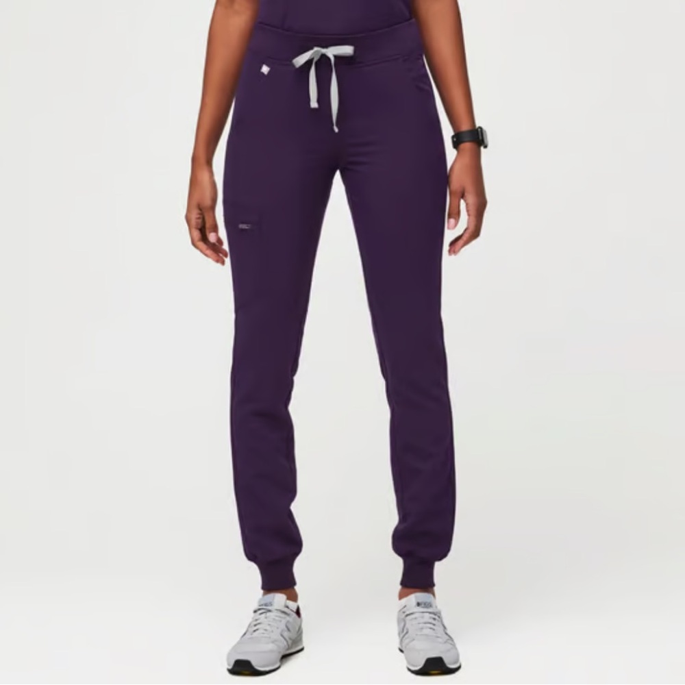 Figs Zamora Jogger Scrub Pants Purple Jam